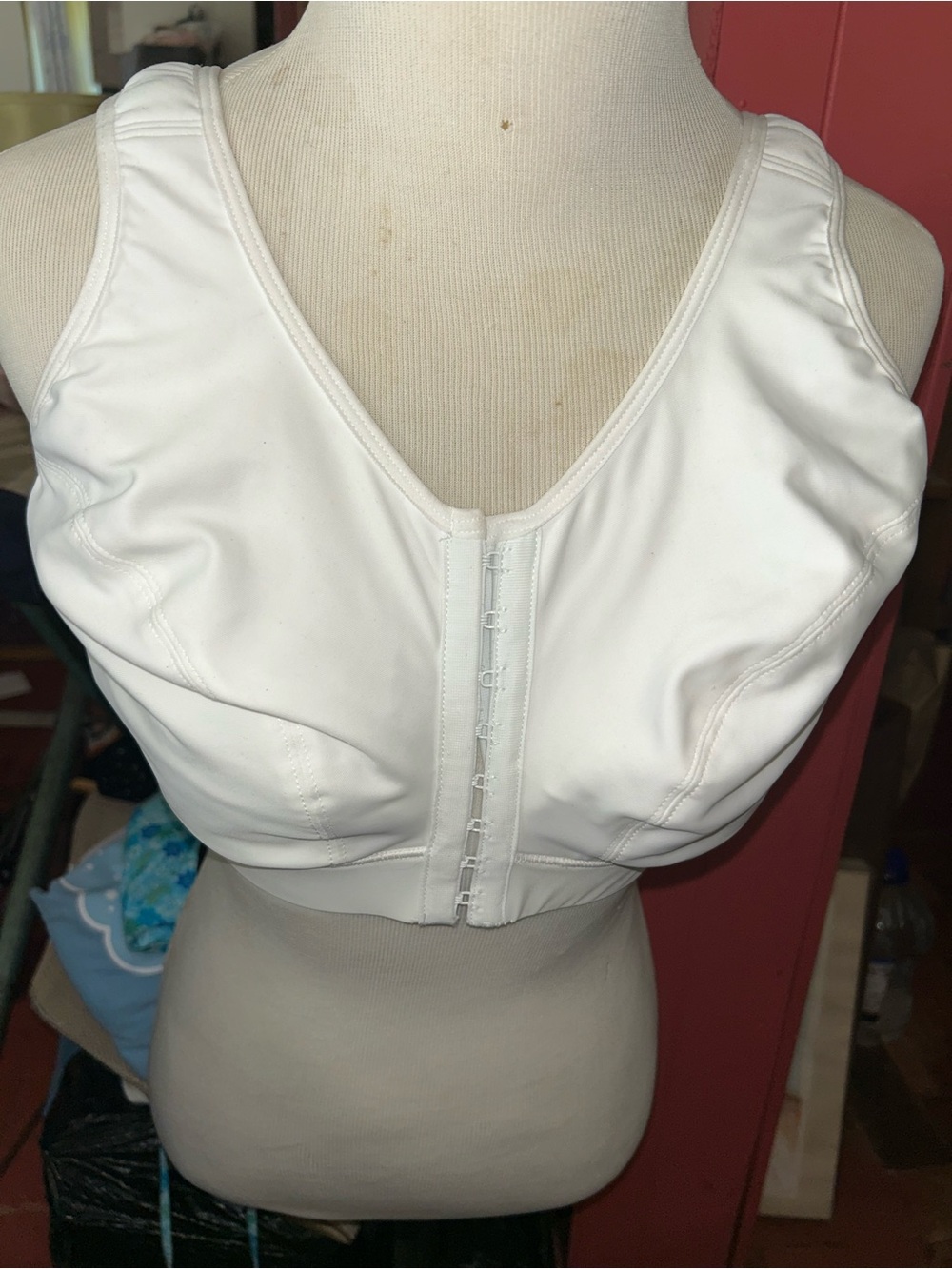White Front-Closure Support Bra - Women Accessories